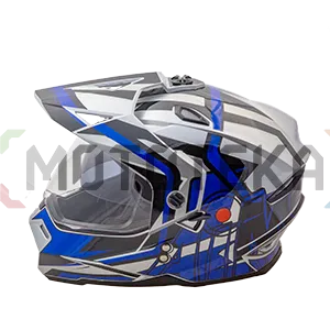 Шлем мото интеграл AiM (Аим) JK802S Blue/Grey/Black L