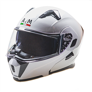 Шлем мото модуляр AiM (Аим) JK906 White Glossy XS