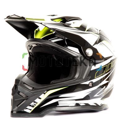 Шлем мото кроссовый HIZER (Хайзер) B6197 (S) #5 black/yellow/white