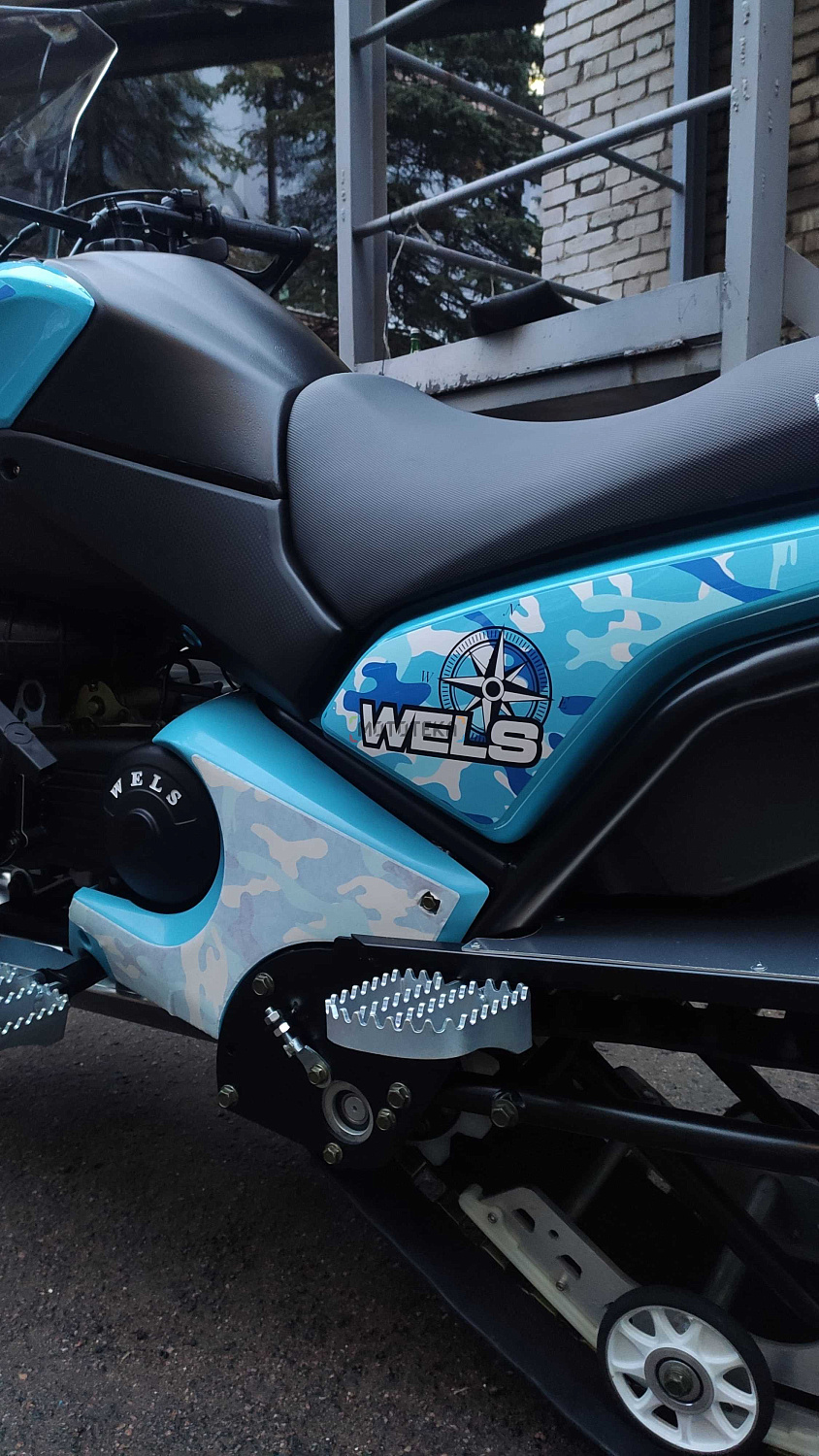 Снегоход Wels (Велс) 200RS оранжевый (машинокомплект)