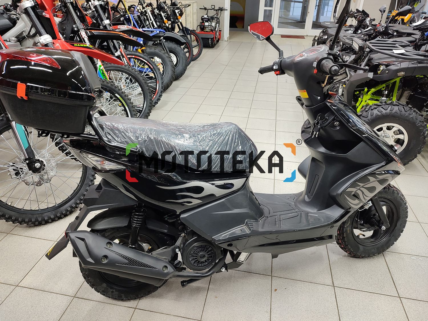 Скутер Мотомир SLASH чёрный